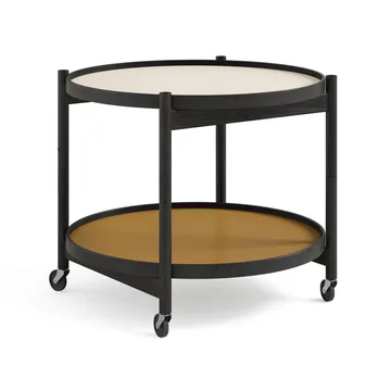 Bølling Tray Table 60型 - 阳光色_黑色涂漆橡木支架 - Brdr. Krüger
