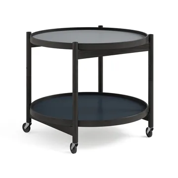 Bølling Tray Table 60型 - 水色_黑色涂漆橡木支架 - Brdr. Krüger