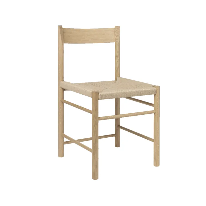 F-chair - 上油橡木_原色藤编座面 - Brdr. Krüger