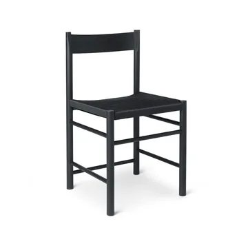 F-chair - 黑色白蜡木_黑色编织座面 - Brdr. Krüger
