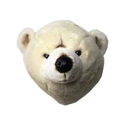 Stuffed polar bear head for wall, polar bear Brigbys