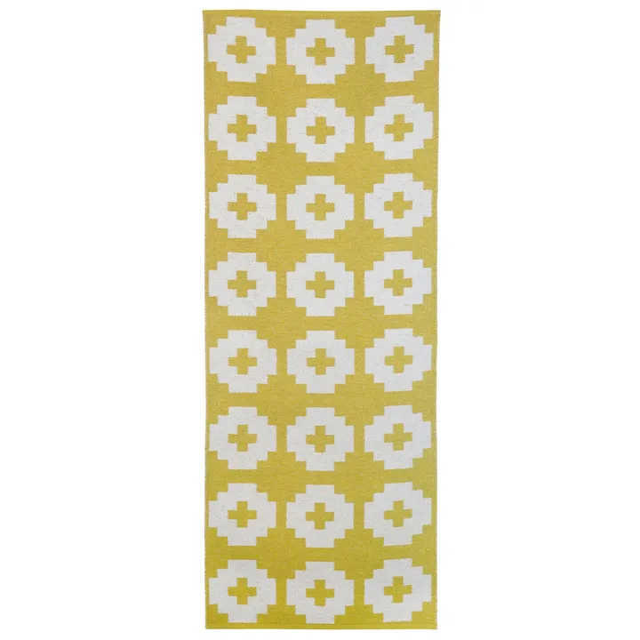 Flower_地毯_太阳黄 - 70x150cm - Brita Sweden