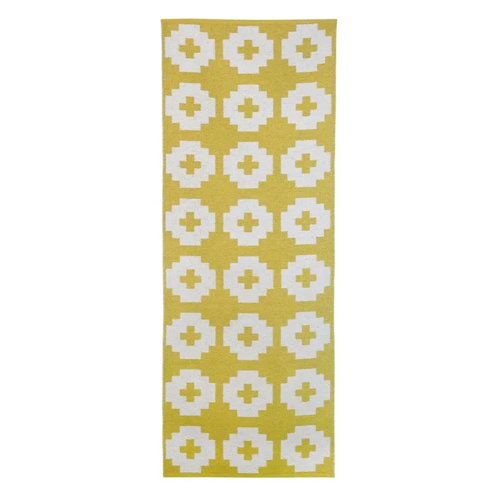 Flower_地毯_太阳黄 - 70x200cm - Brita Sweden