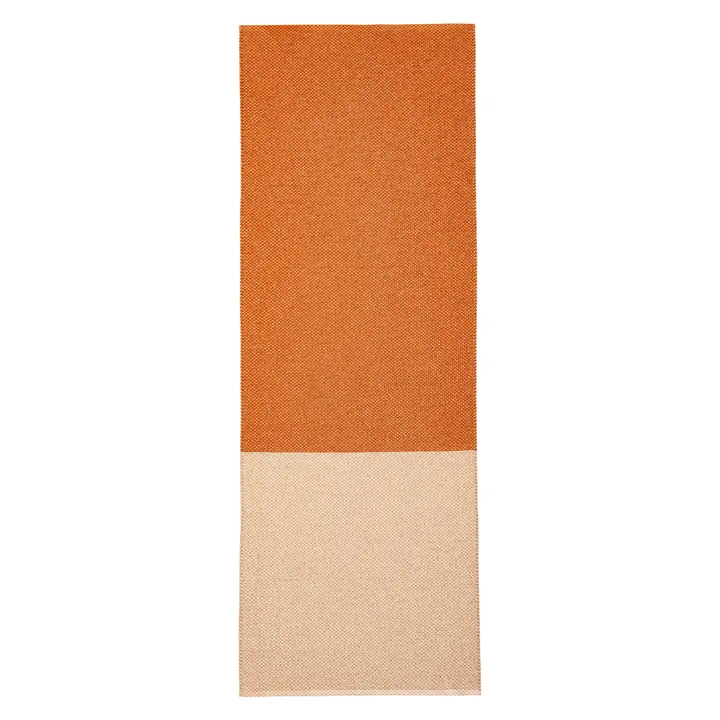 Moor_地毯_奶油白赤陶色 - 70x200cm - Brita Sweden