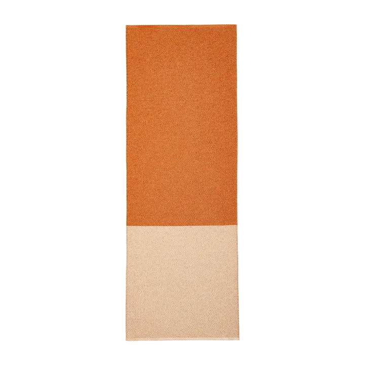 Moor_地毯_奶油白赤陶色 - 70x300cm - Brita Sweden