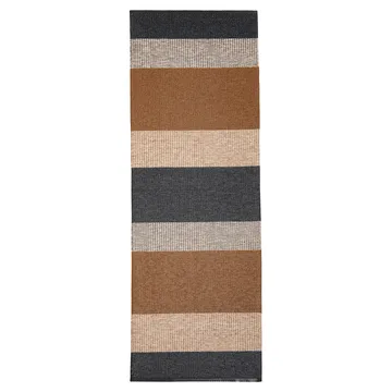 Seasons_地毯_可可色_棕黑色 - 70x250cm - Brita Sweden