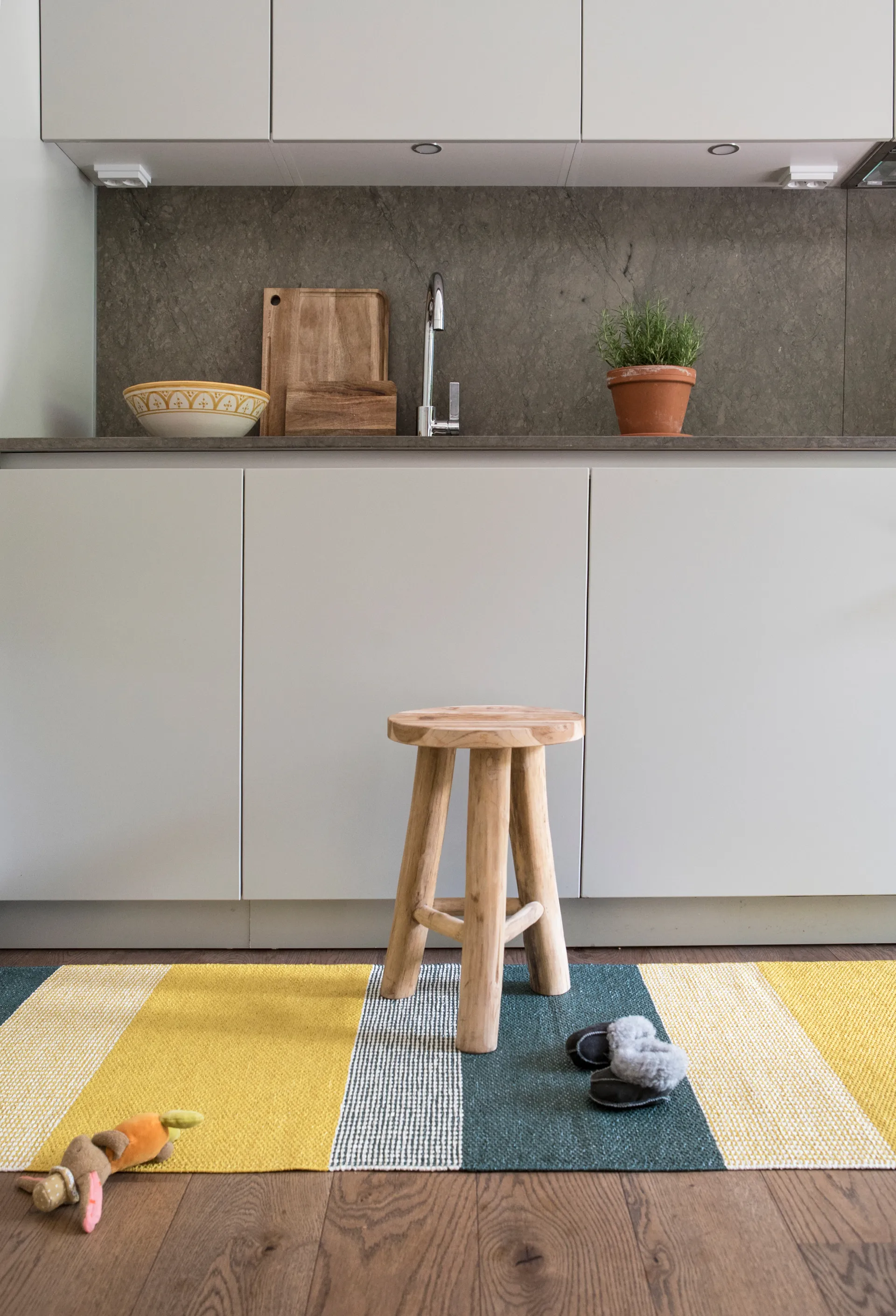 Seasons_PVC地毯_70x150cm, 黄色 Brita Sweden