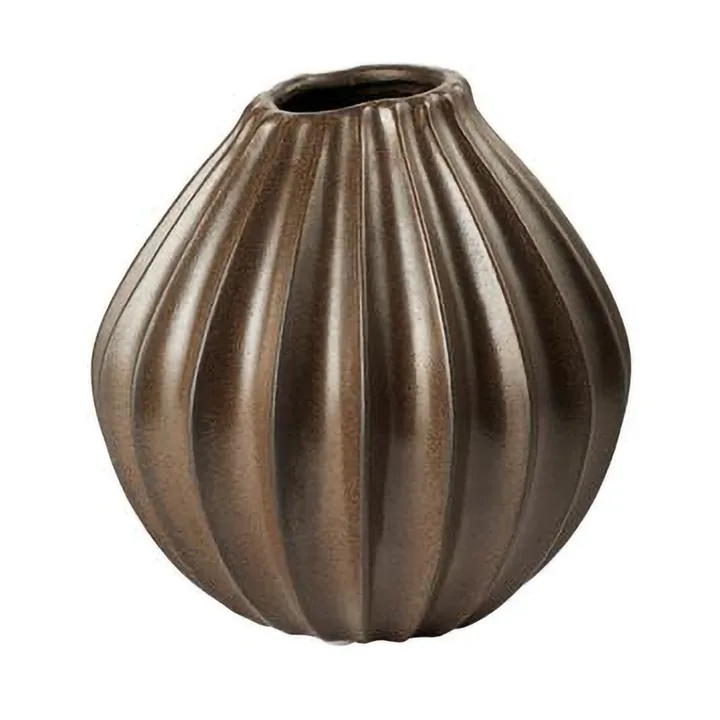 宽口中号花瓶25cm - 棕色 - Broste Copenhagen