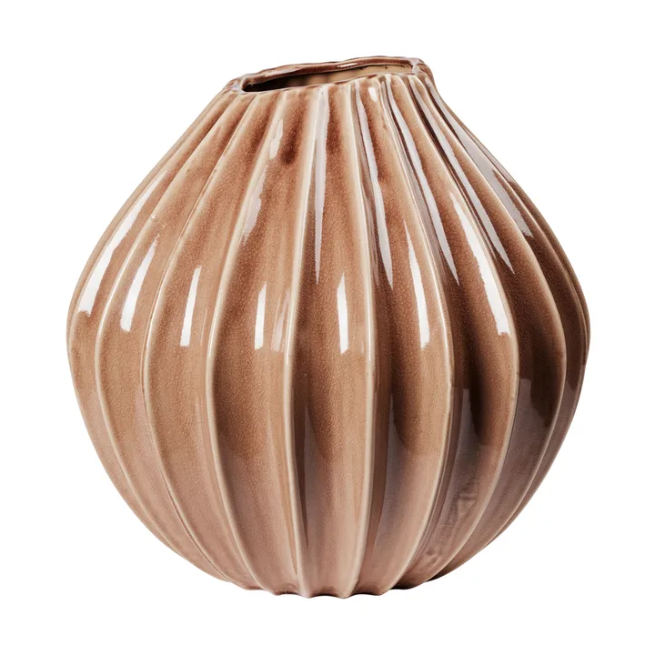 宽口中号花瓶25cm - 浅黄褐色 - Broste Copenhagen