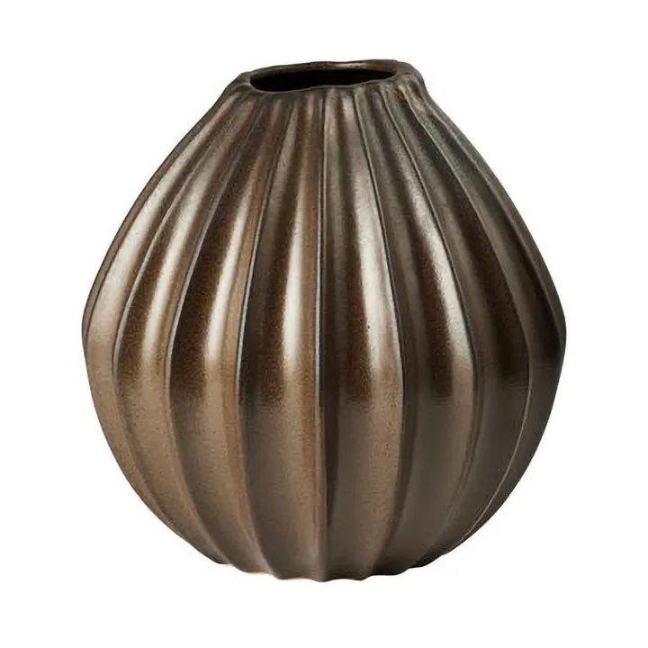 宽口大号花瓶30cm - 棕色 - Broste Copenhagen