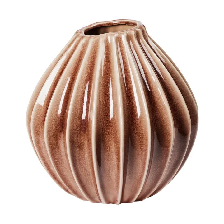 宽口大号花瓶30cm - 浅黄褐色 - Broste Copenhagen