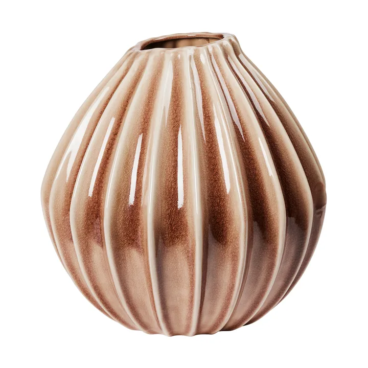 宽口超大号花瓶 40cm - 浅黄褐色 - Broste Copenhagen
