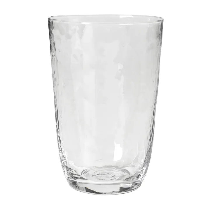 锤纹玻璃杯 500ml - 透明色 - Broste Copenhagen
