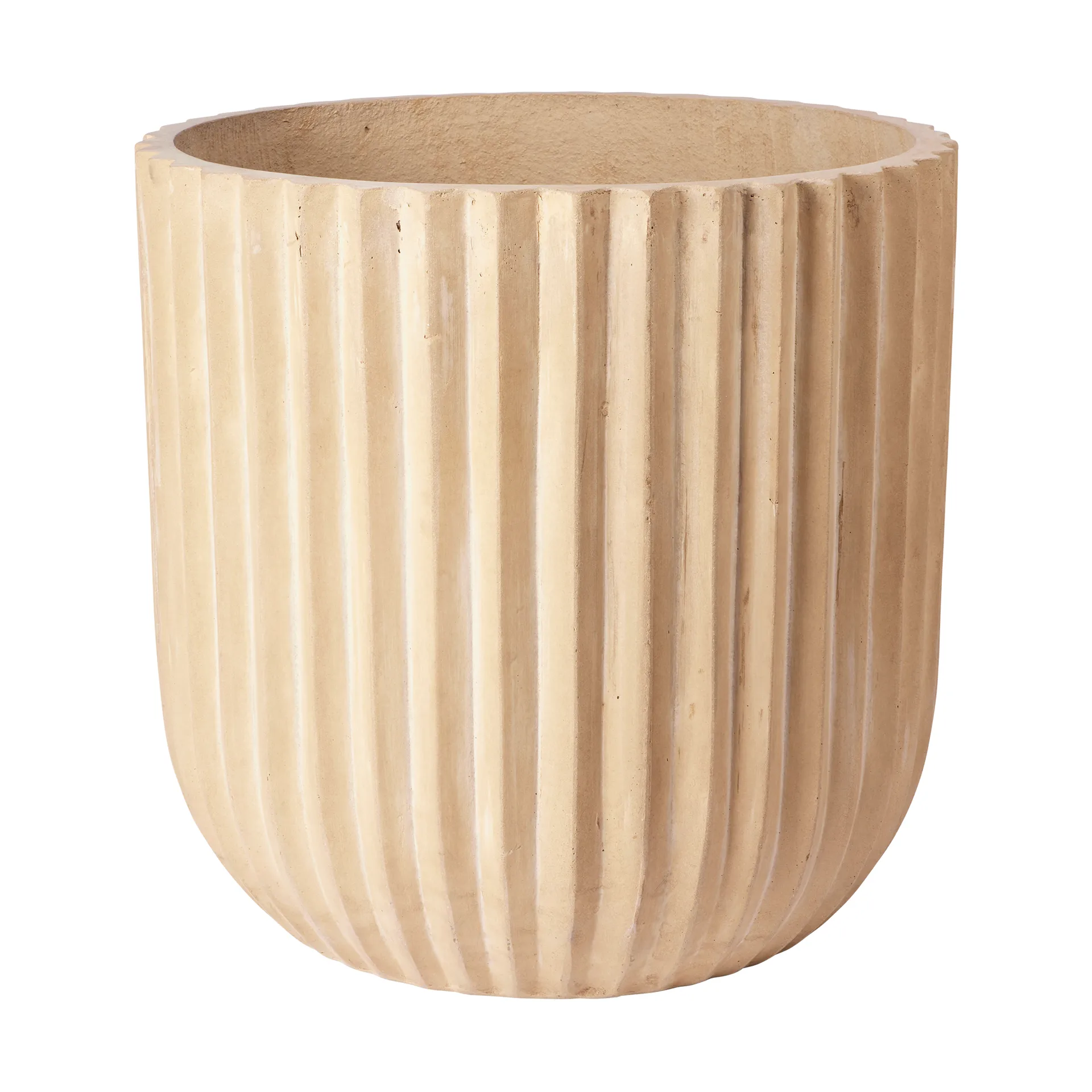 纤维花盆Ø50cm, 复古米色 Broste Copenhagen