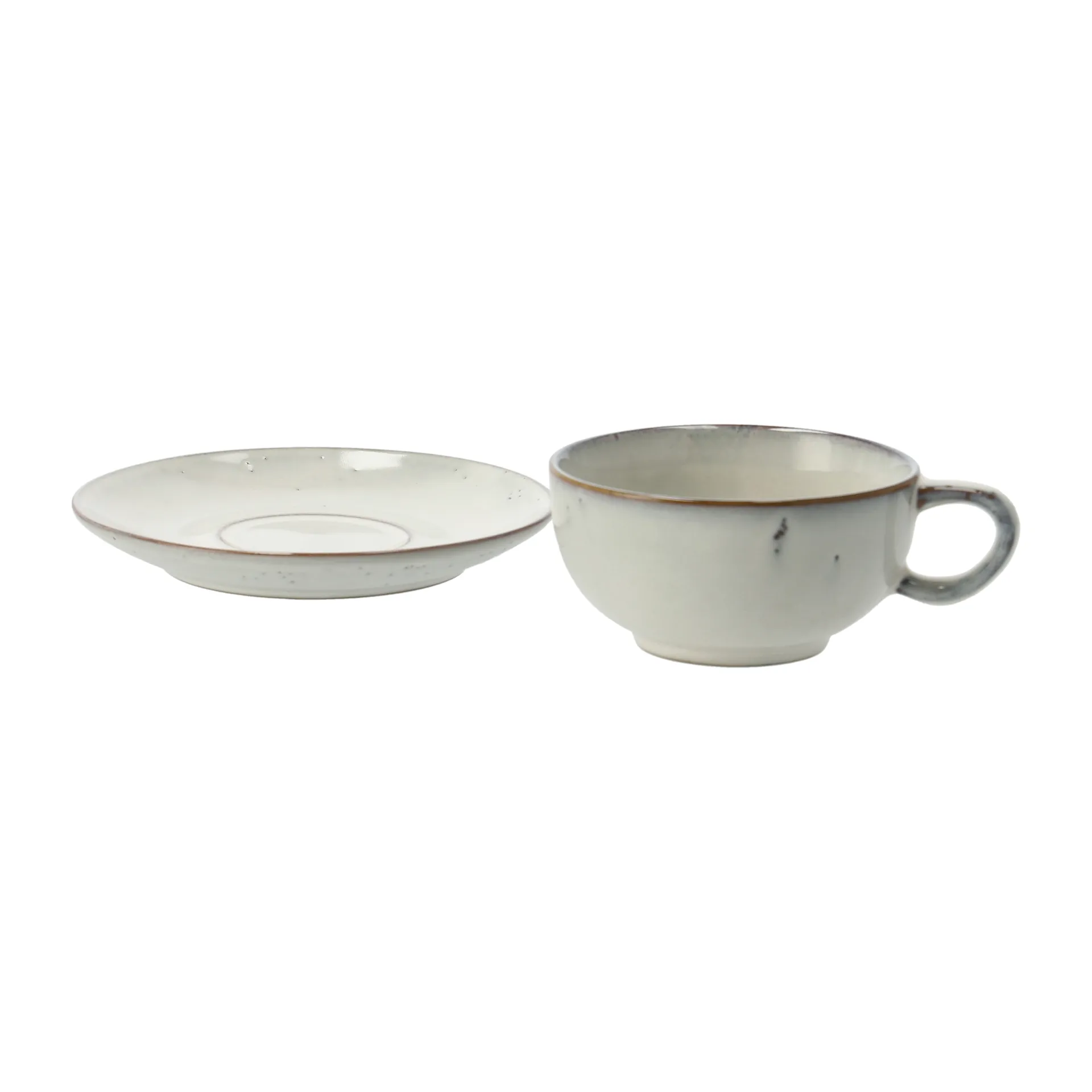 北欧沙色带碟茶杯, 5.8 cm Broste Copenhagen