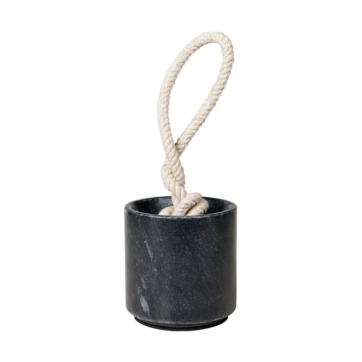 Abby door stopper Ø10x10 cm - 黑色 大理石色 - Broste Copenhagen