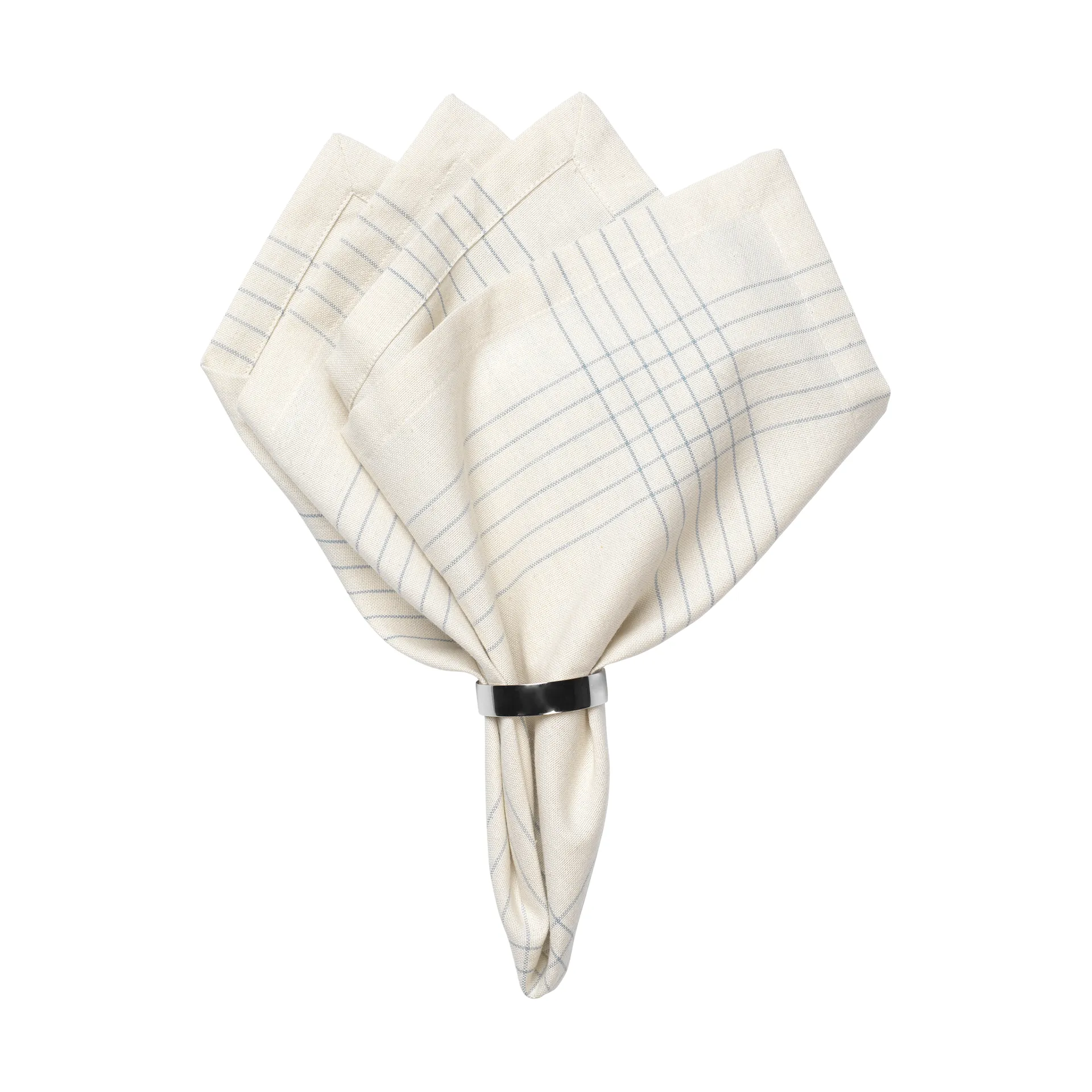 Alice 纺织品 餐巾纸 45x45 cm, Dusty 蓝色-原色/自然色 Broste Copenhagen