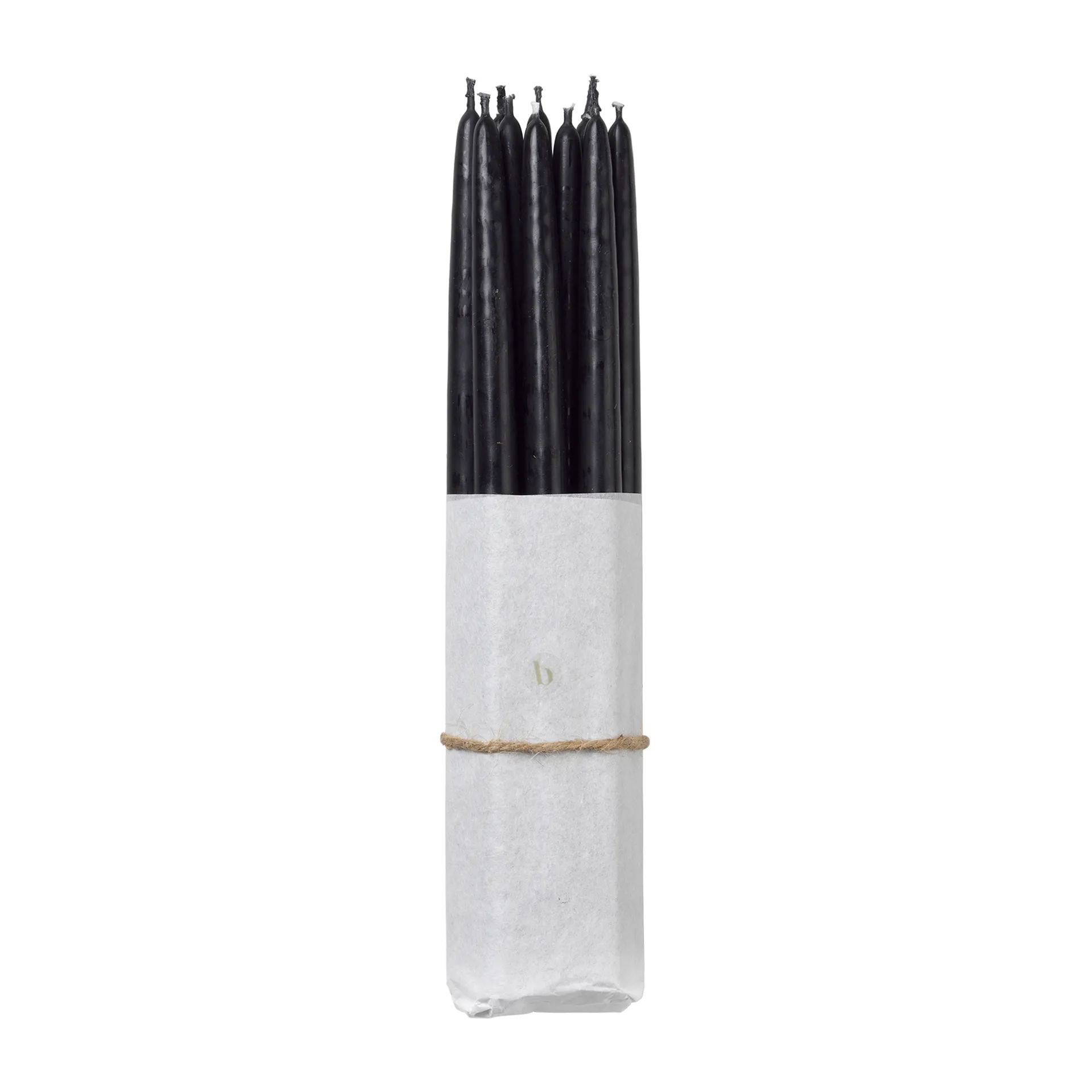 Broste Copenhagen 浸染复古蜡烛 10件装, 纯黑色 Broste Copenhagen