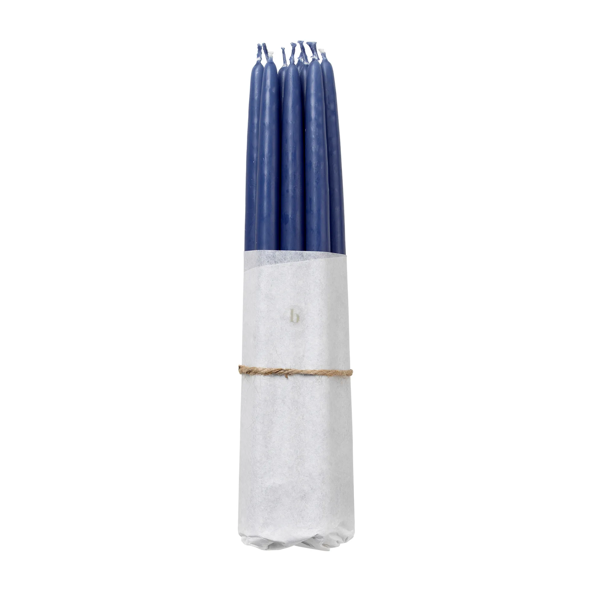 Broste Copenhagen 浸染复古蜡烛 10件装, 巴哈蓝色 Broste Copenhagen