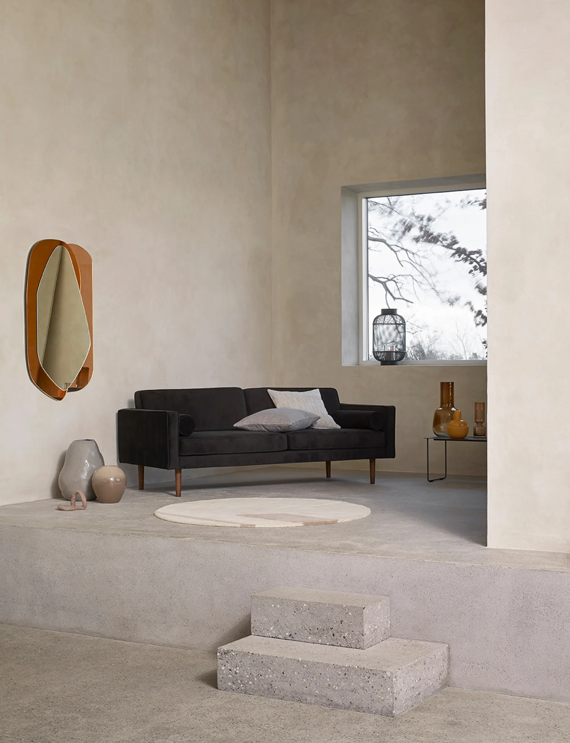 Bwool lantern Ø31 cm, 黑色 Broste Copenhagen