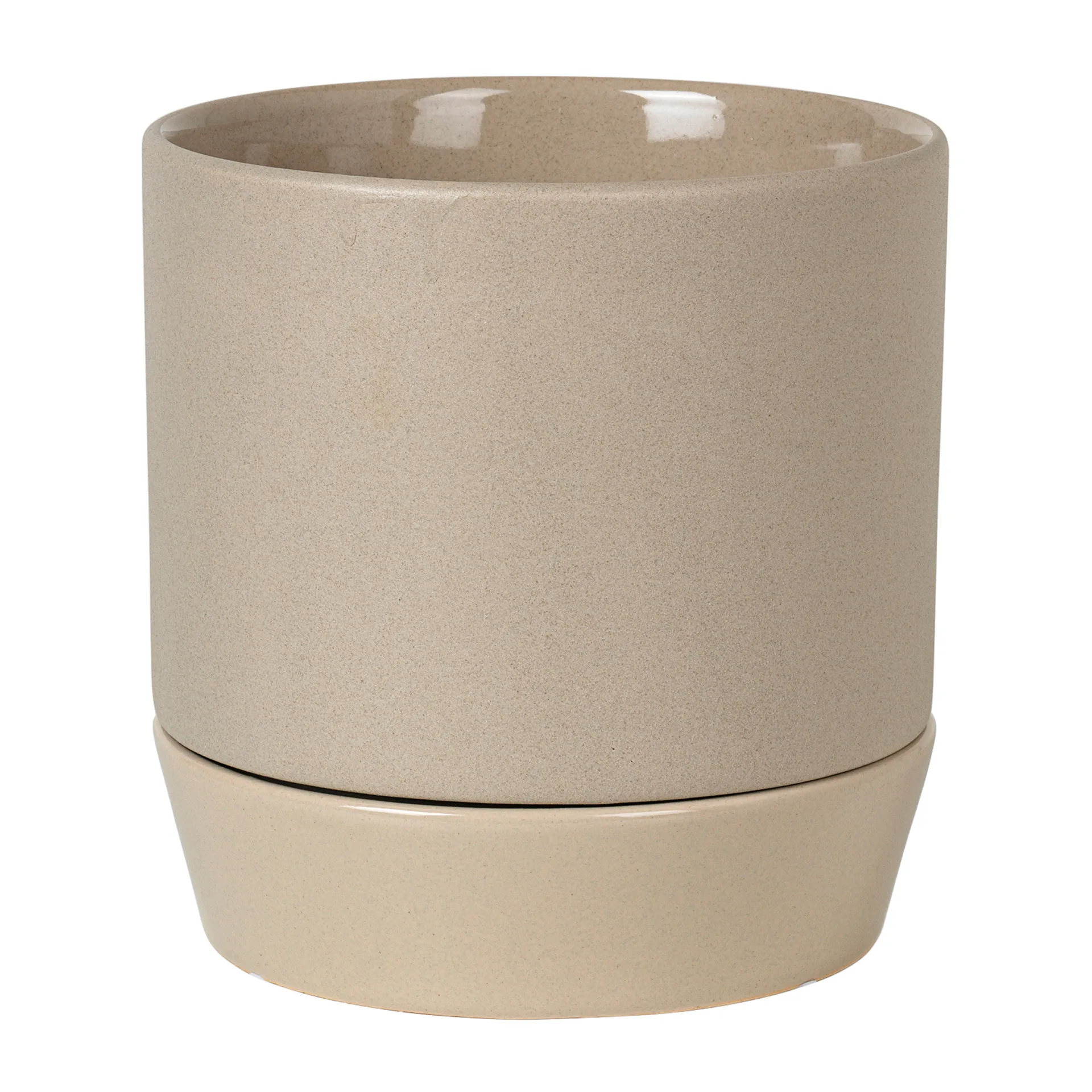 Denise 花盆和托盘Ø18 cm, Dove 灰色 Broste Copenhagen
