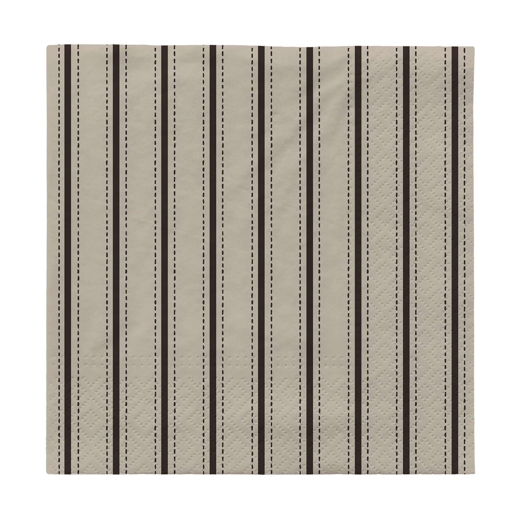 Dolly paper napkins 33x33 cm 20件装, 黑色-米白色 Broste Copenhagen