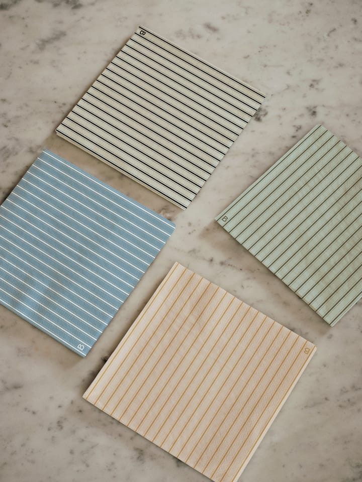 Dolly paper napkins 33x33 cm 20件装, 黑色-米白色 Broste Copenhagen