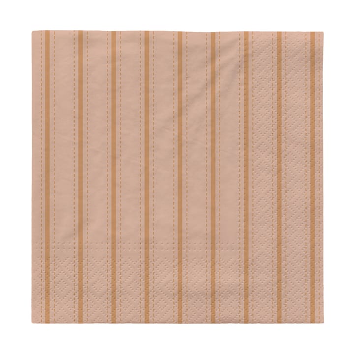 Dolly paper napkins 33x33 cm 20件装 - Soft 粉色-cinnamon 沙色 - Broste Copenhagen