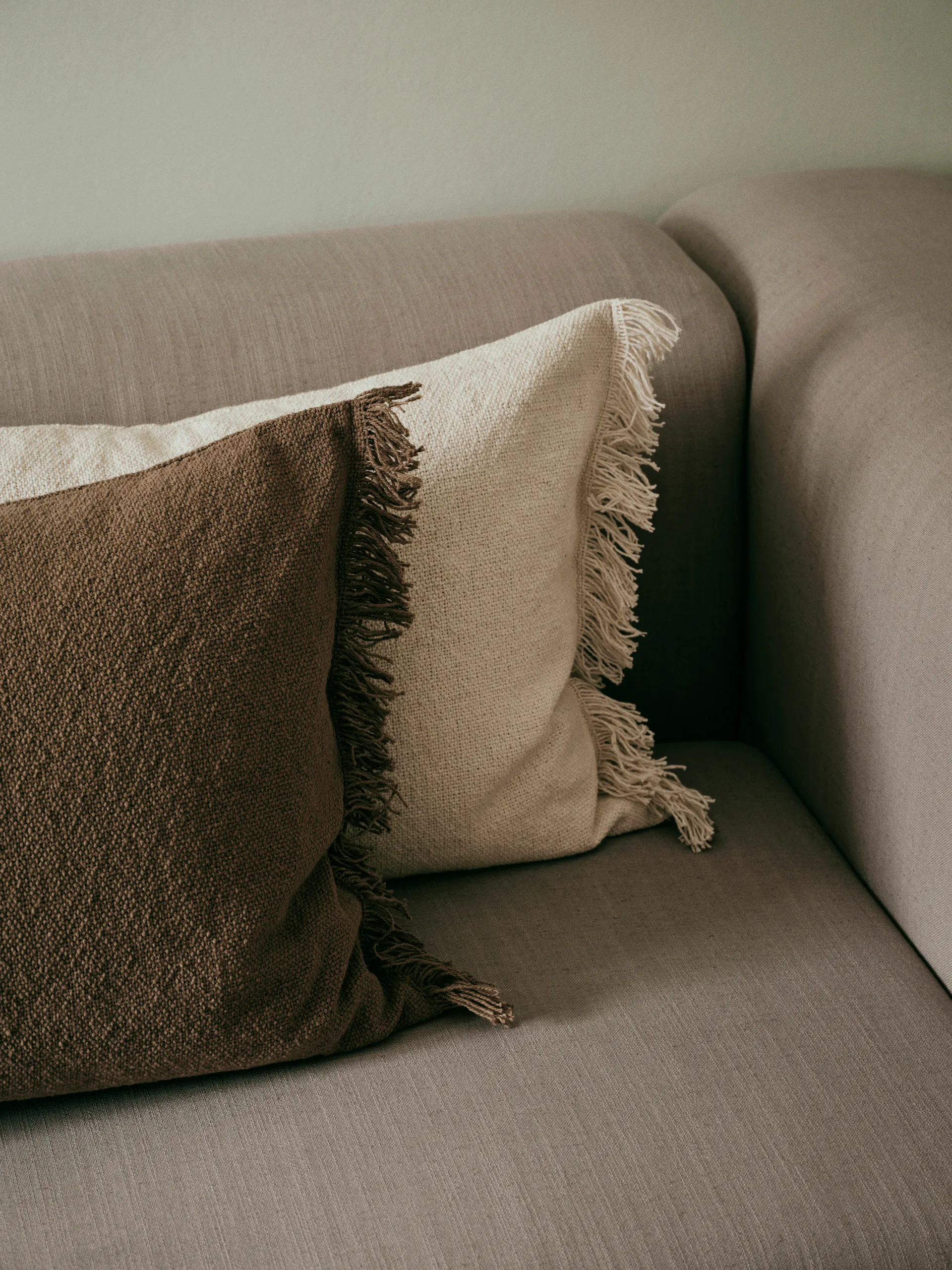 Ebba 靠枕套, 褐色 kelp, 40x60 cm Broste Copenhagen