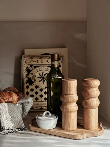 Edgar 盐和胡椒研磨器20cm - 天然涂油橡木 - Broste Copenhagen