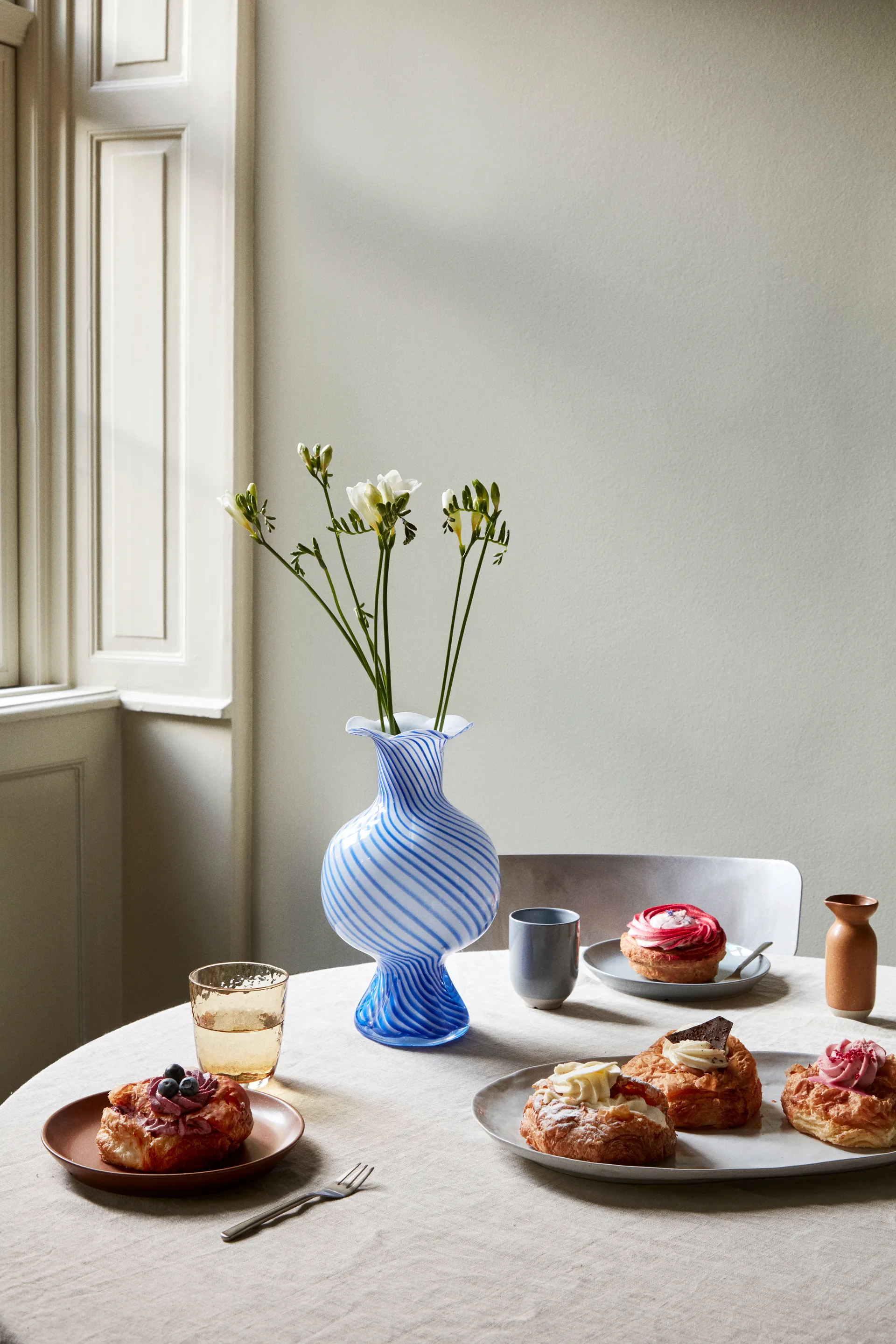 Eli 小 盘子 Ø20 cm, Soft blue Broste Copenhagen