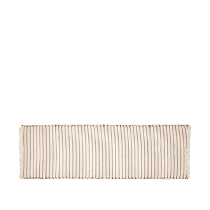 Elouise北欧风桌旗140cm - 骨白色-white fungi grey - Broste Copenhagen