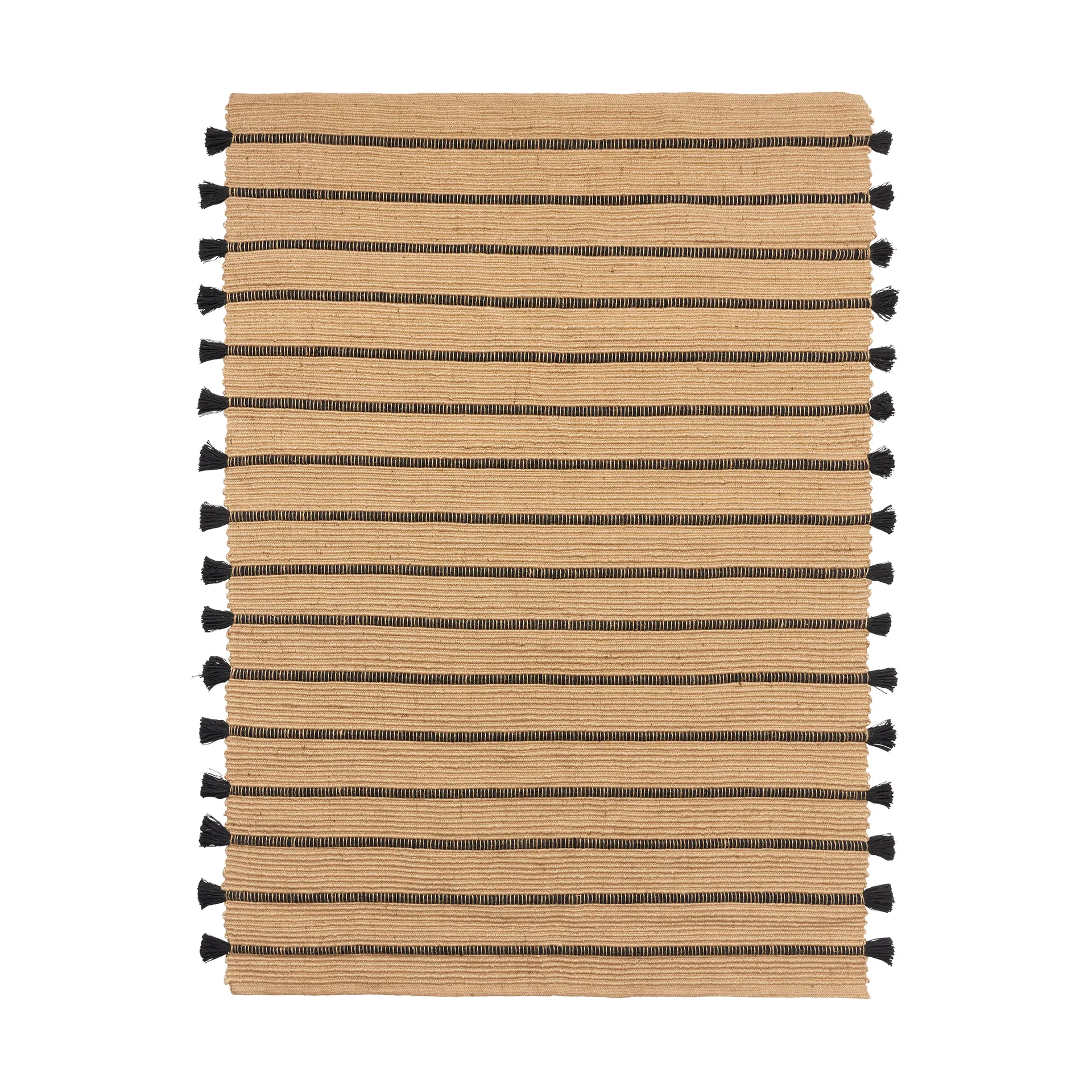 Ezra 地毯 140x200 cm, 原色/自然色-黑色 Broste Copenhagen
