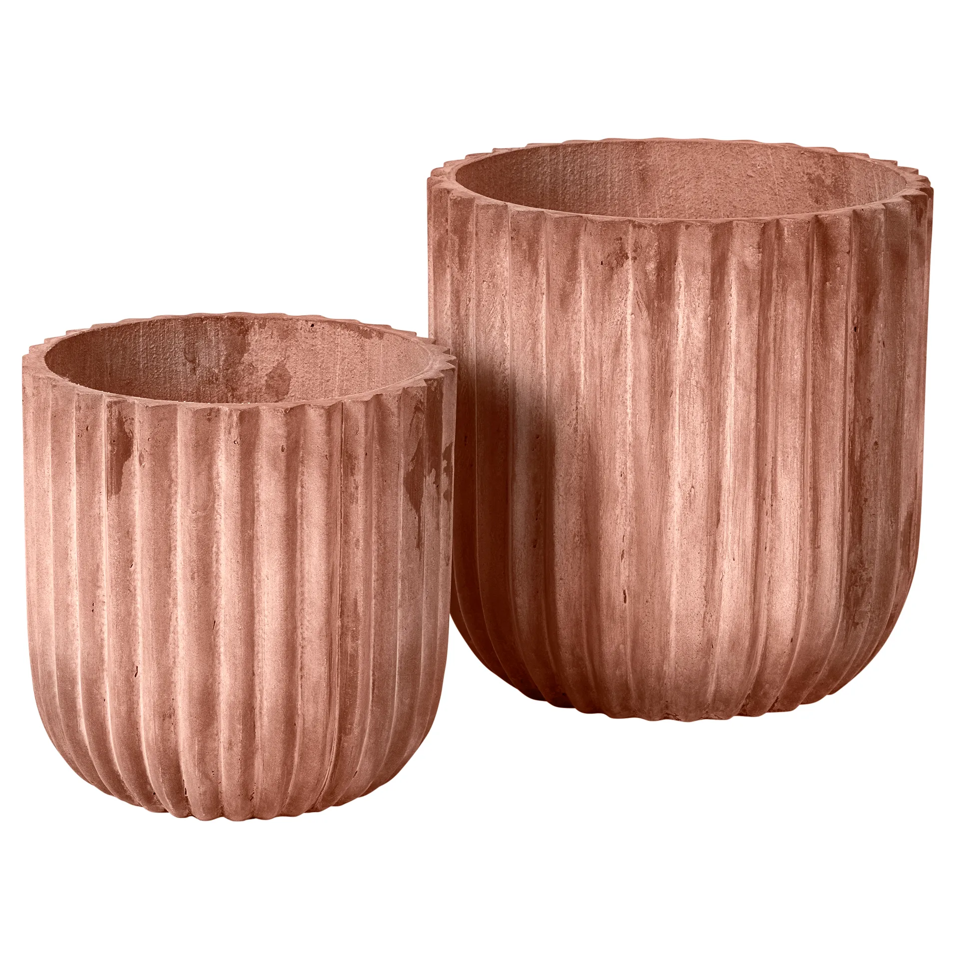 Fiber 花盆 两件套装, 赤陶色 Broste Copenhagen