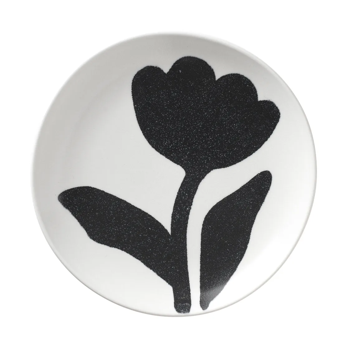 Flora 盘子 Ø15 cm, 黑色-米白色 Broste Copenhagen