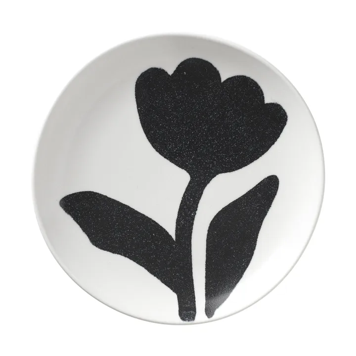 Flora 盘直径15cm - 黑色_米白色 - Broste Copenhagen