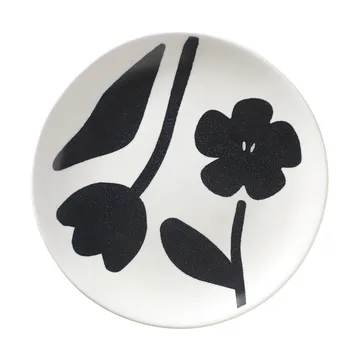 Flora 盘直径20cm - 黑色_米白色 - Broste Copenhagen
