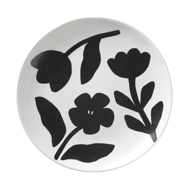 Flora 盘直径26cm - 黑色_米白色 - Broste Copenhagen