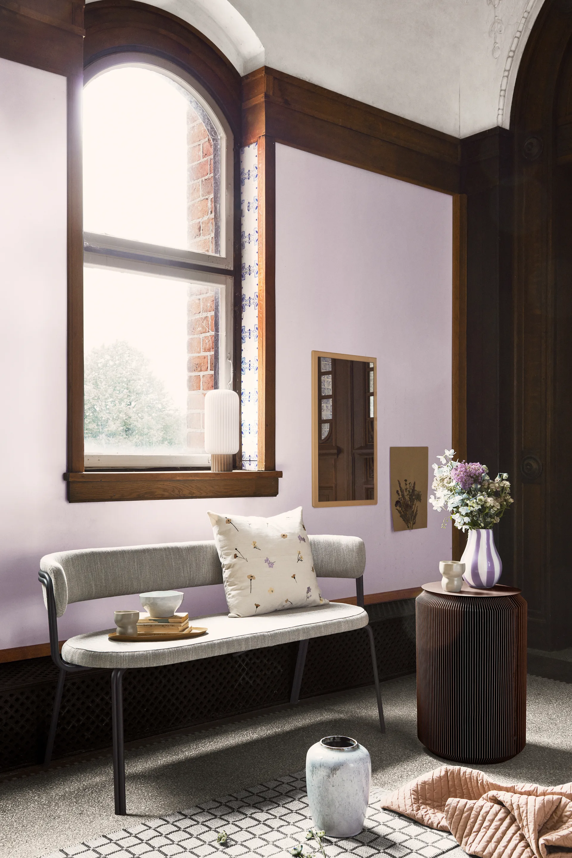 Flora 枕头套 50x50 cm, Multi Broste Copenhagen