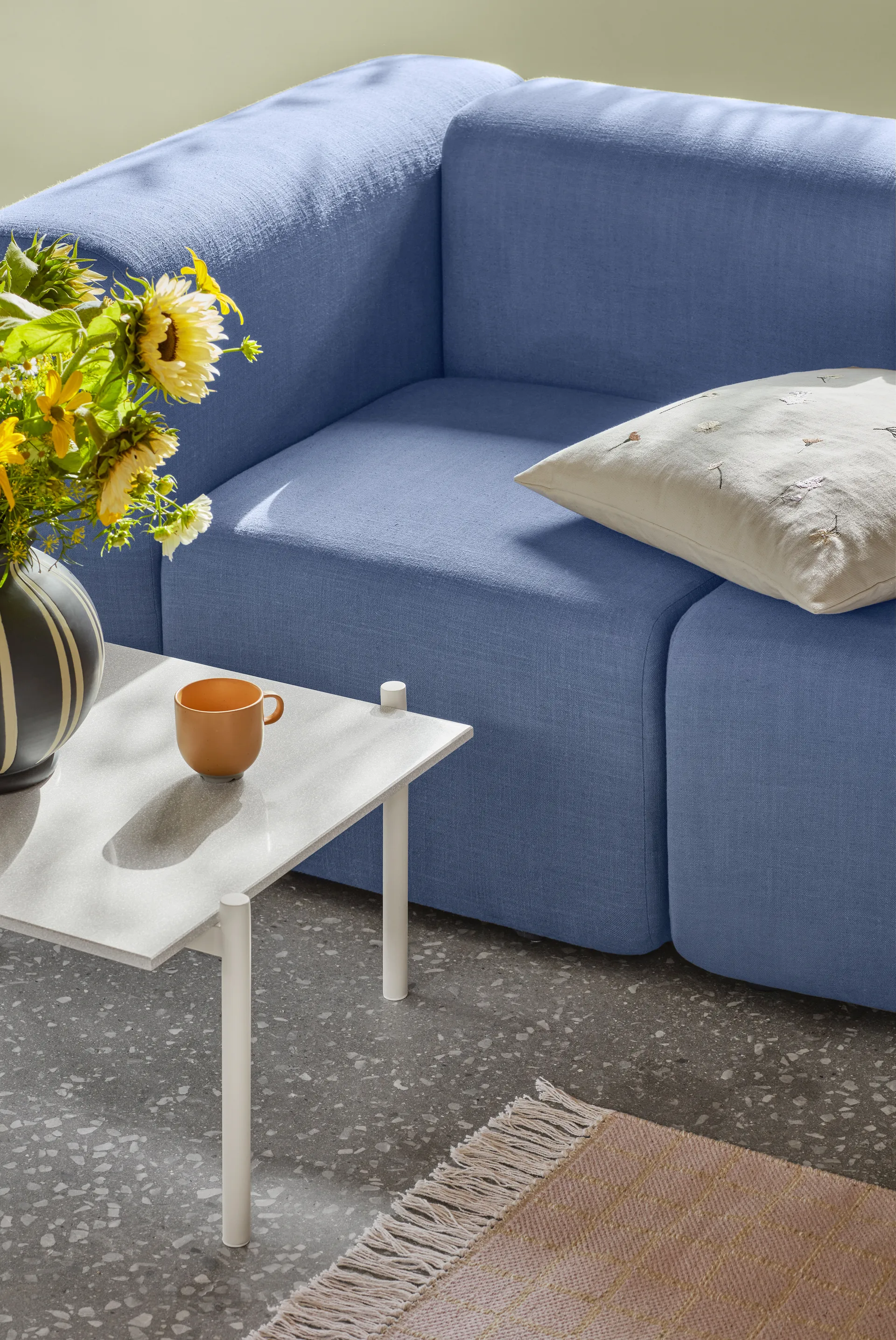 Flora 枕头套 50x50 cm, Multi Broste Copenhagen