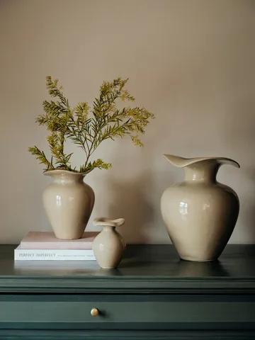 Florentina 小号花瓶 22.5 - 米色 - Broste Copenhagen