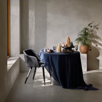 Gracie 桌子 cloth 160x300 cm - dark 蓝色 - Broste Copenhagen