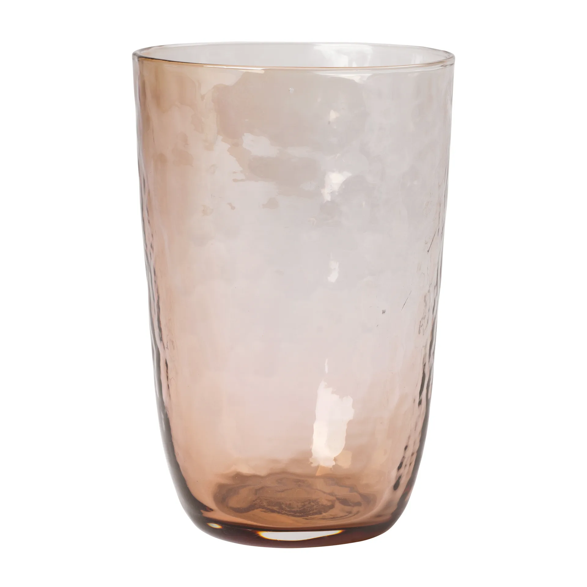 Hammered drinking glass 50 cl, 棕色 Broste Copenhagen