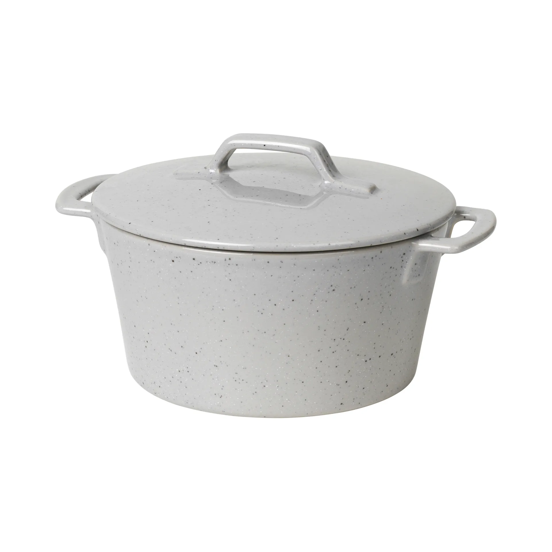 Hasle casserole dish 19x23.5 cm, light 灰色 花岗岩 Broste Copenhagen