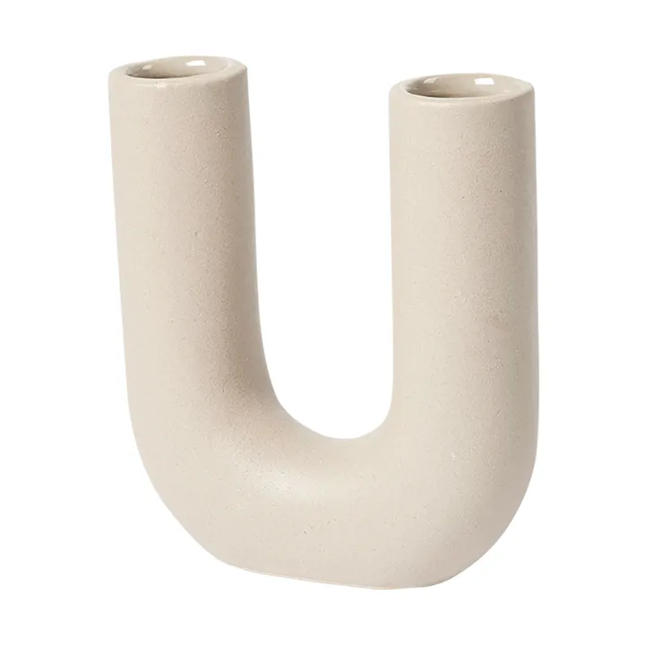 Hector U款花瓶Ø16cm - 鸽灰色 - Broste Copenhagen