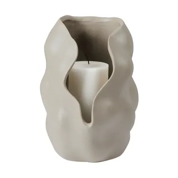Hekla 飓风蜡烛灯笼 - 鸽灰色_Ø18.6cm - Broste Copenhagen