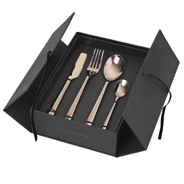 Hune 餐具 16件 - titanium espresso - Broste Copenhagen