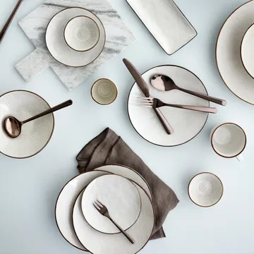 Hune 餐具 16件 - titanium espresso - Broste Copenhagen
