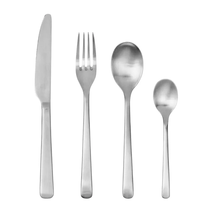Hune 餐具 16件 - 拉丝缎面 - Broste Copenhagen
