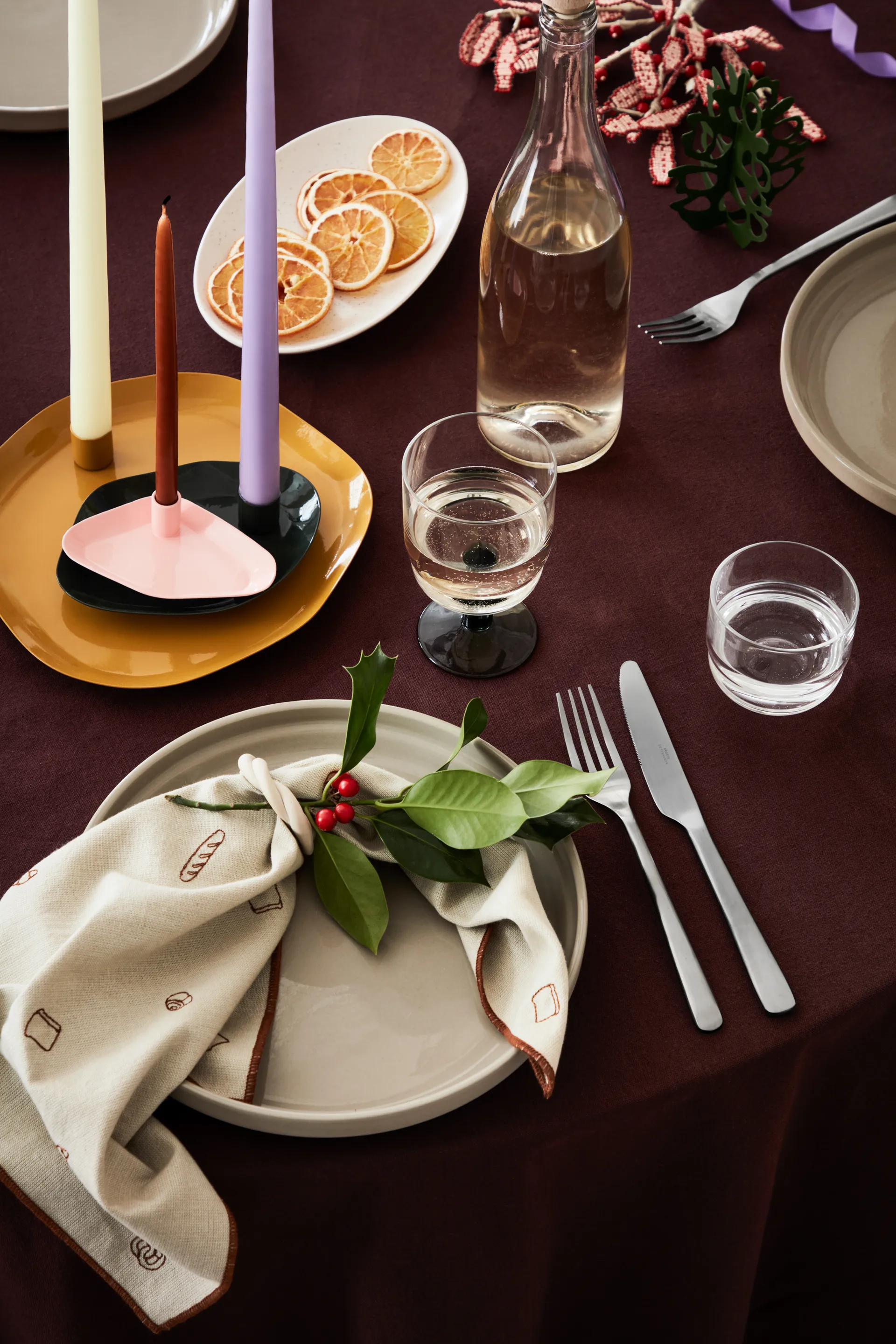 Hune 餐具 16件, 拉丝缎面 Broste Copenhagen